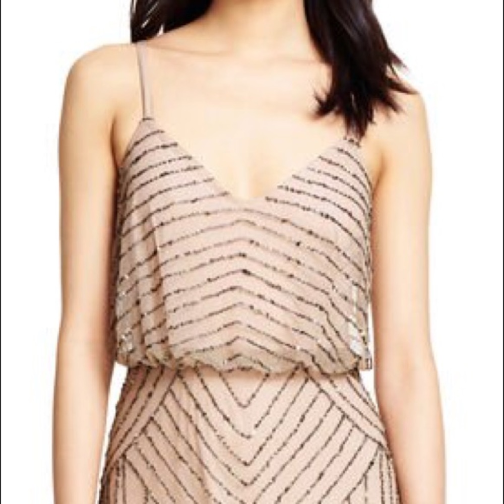 COPY - Adrianna Papell Art Deco Blouson Beaded Gown (2P)